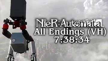 (WR) (Very Hard) NieR: Automata All Endings Speedrun (A-Z) in 7:38:34