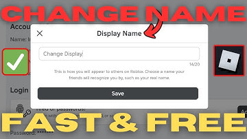 How to Change Display Name in Roblox Fast & Free