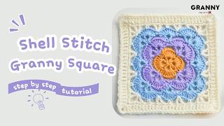 Shell Stitch Granny Square