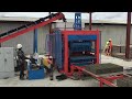 Conmach BlockKing-36MS Concrete Block Moulding Machine during 8 inch Hollow Block Production