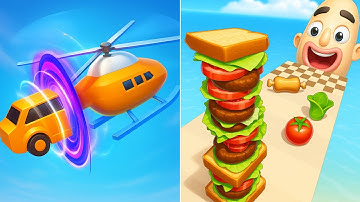 Sandwich Runner Vs Shape Shifting - All Level Gameplay walkthrough Android, iO Max Level MAX3F102