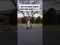Why you should wear a Helmet ⛑️ 🪖 😨 #scooter #electricscooter #escooter #crazy #crash #carcrash #wow