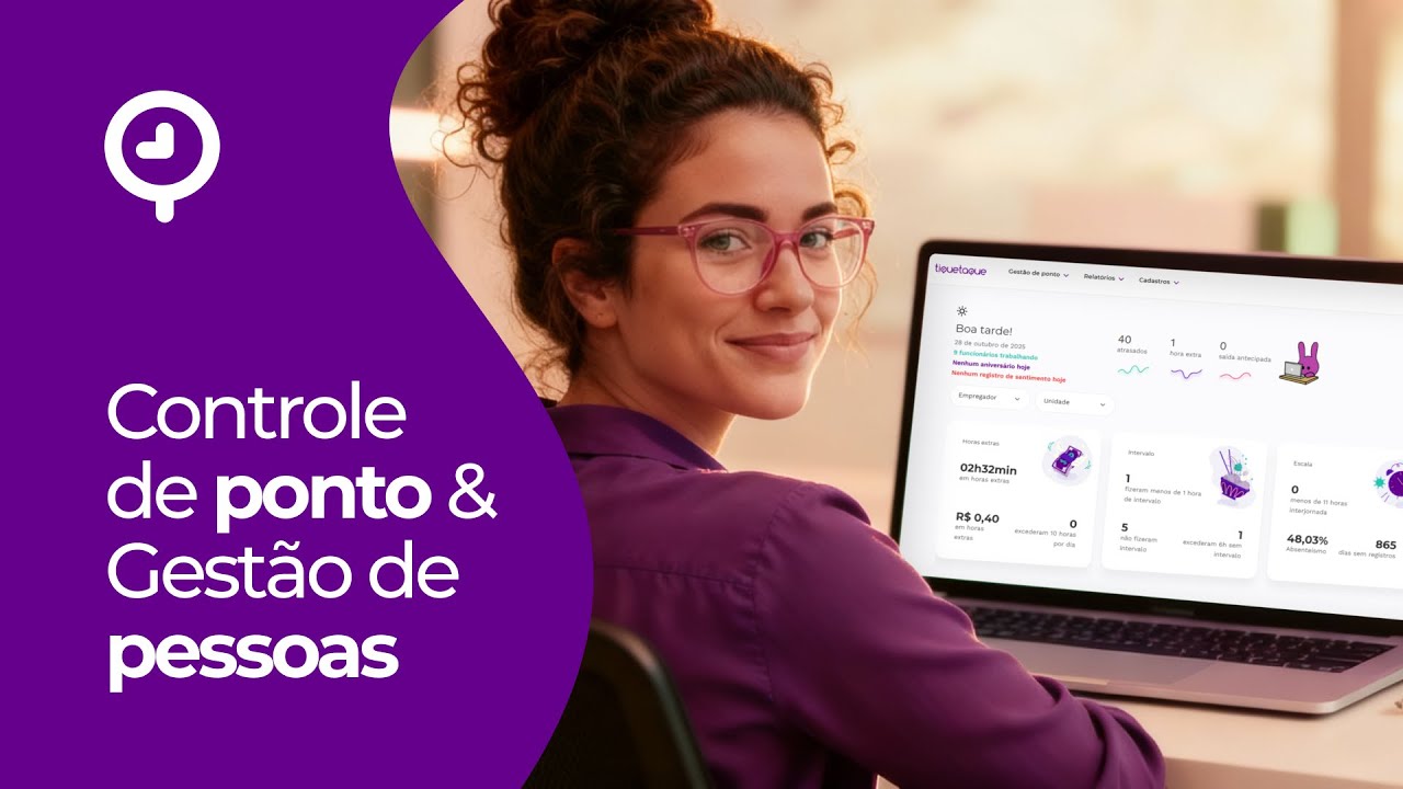 Controle de ponto e gestão de pessoas na mesma ferramenta