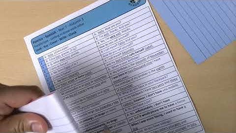 How to use a parallel text  in your MFL Knowledge Organiser