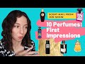 Trying New Perfumes Sampling 10 Niche Fragrances Scent Mail From Jon Snow Perfume First Impressions