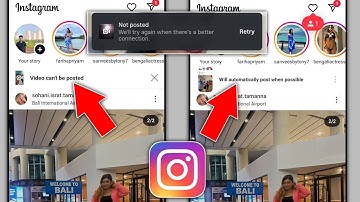Probleem met Instagram-berichten || Probleem met het plaatsen van video