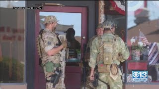 Armed Militia On Patrol In Oakdale