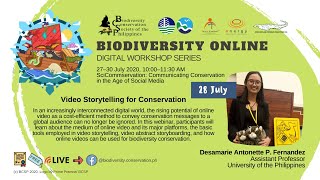 Biodiversity Online Day 2: Video Storytelling for Conservation