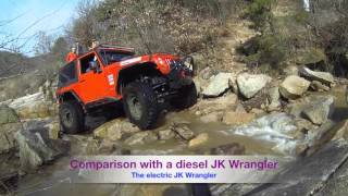 Jeep JK Wrangler Electric Vehicle Conversion Extreme Offroad - YouTube