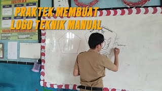 Praktek Menggambar Logo TUT WURI HANDAYANI Teknik Manual.