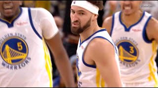 Klay Thompson Throws Down Poster Dunk And Three Pointer In First Game Back