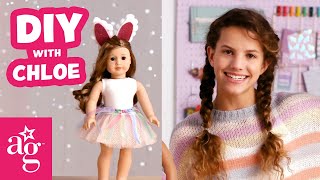 Create a Cute Bunny Outfit for Easter | Doll DIY | @AmericanGirl
