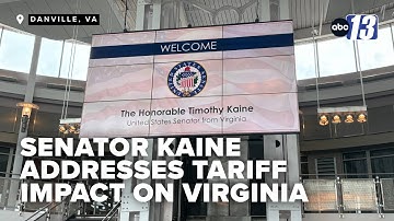 Senator addresses tariff impact on Virginia businesses