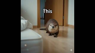 What Do You Think Of His New Glasses cute ai otter