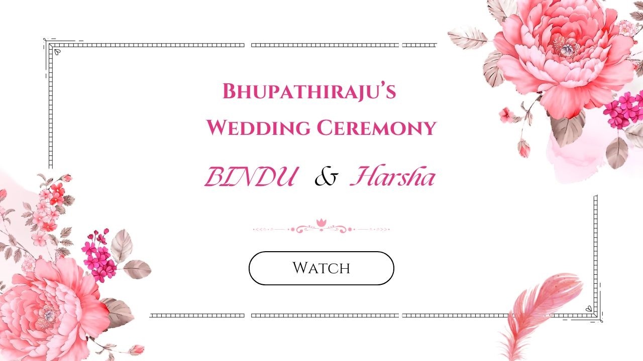 Bhupatiraju's Weddig Ceremony || Bindu Weds Harsha