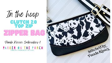 In The Hoop - CLUTCH 2.0 TOP ZIP ZIPPER BAG