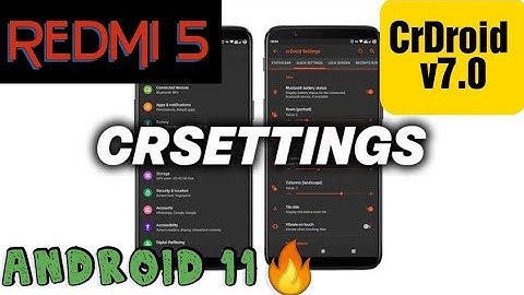 Redmi 5- crDroid ANDROID 11 | Unofficial | Stock A11 | 2020 Best Features | INSTALLATION | REVIEW