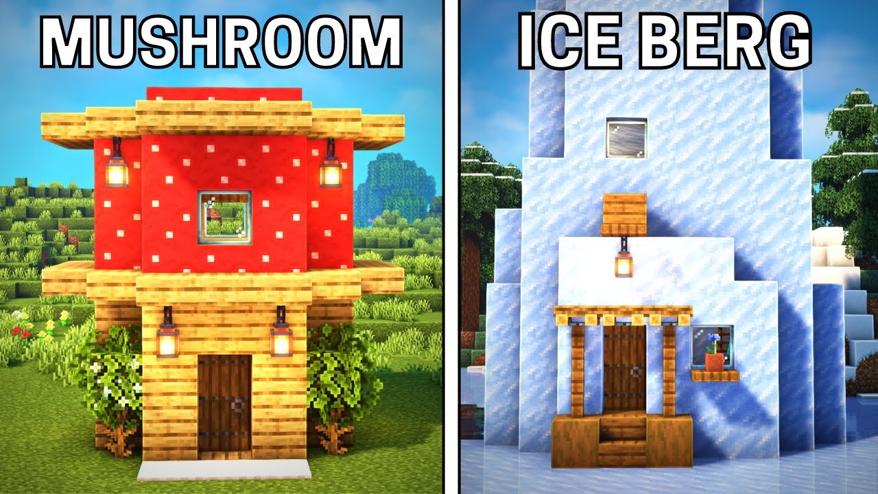 3 EASY Starter Bases for Survival Minecraft