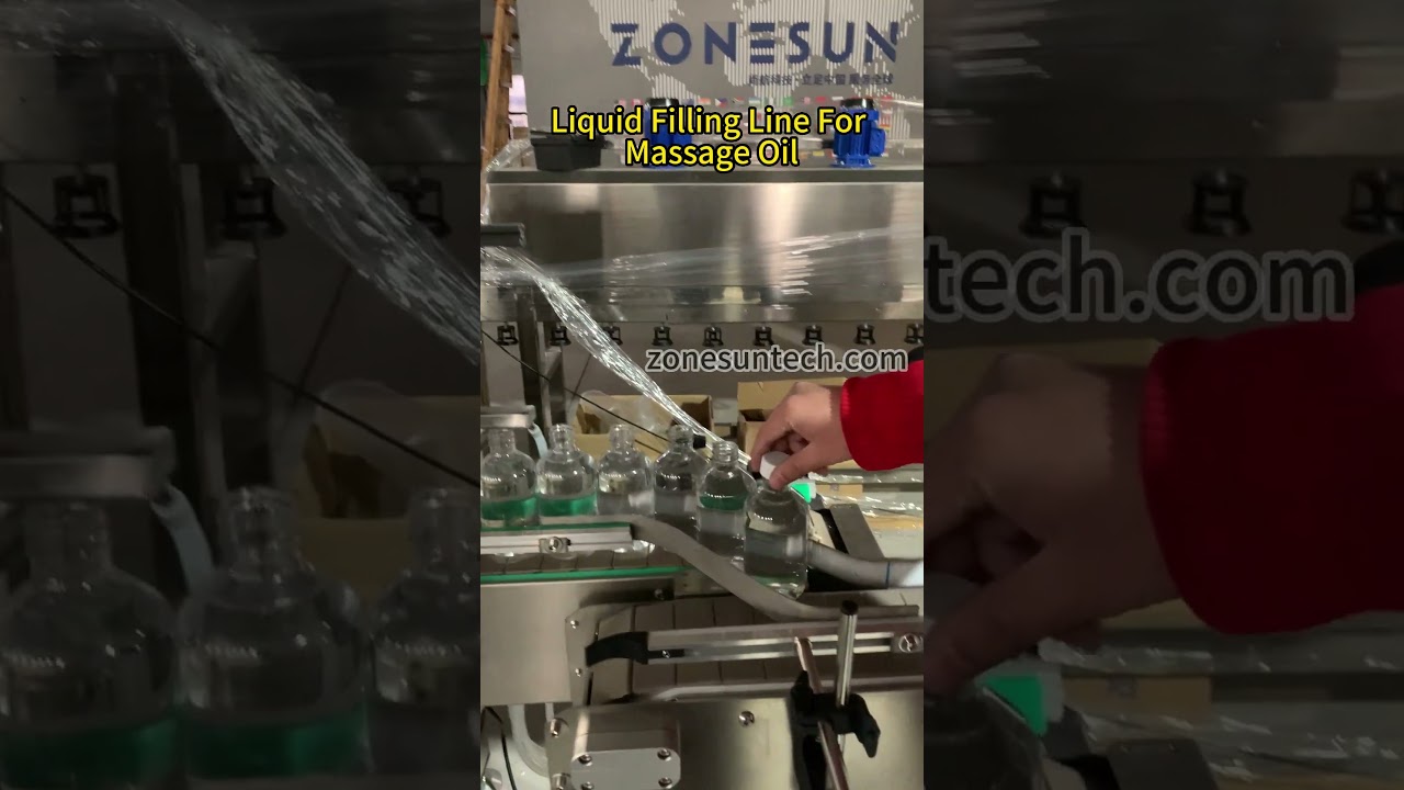 ZONESUN Massage Oil Filling Capping Machine 
