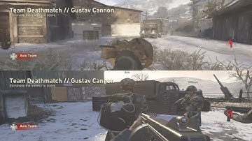 CODww2 split screen .how to be on the same team !