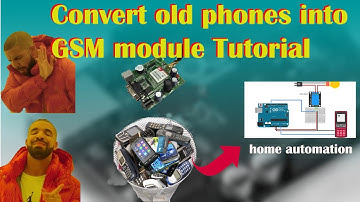 How to convert old mobiles phones into GSM Module  for Home Automations  Tutorial  video| Save money