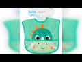Resenha: Babador com Bolso Pega Migalha bebê menino Impermeável Buba Dino Bubazoo