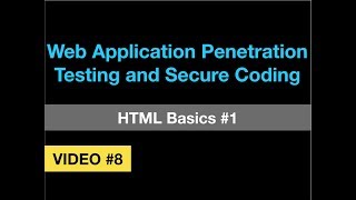 Web Pentesting #8 - HTML Basics - Part 1 Wealth
