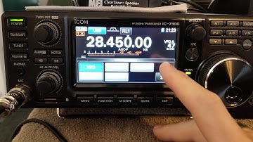 Icom 7300 setting frequency to memory