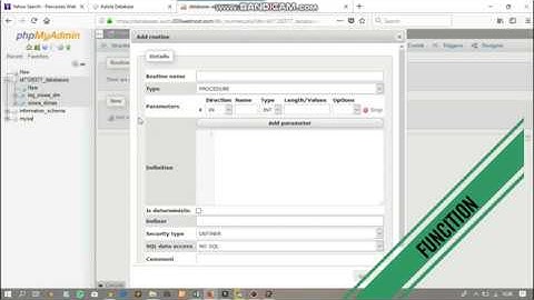 cara membuat Trigger,Function, Dan Procedur phpmyadmin #ErwanUsmawan