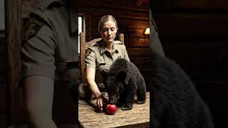 Cute Bear Cub & Ranger Heartwarming Rescue Story | Emotional Animal Video #babybear #mamabear
