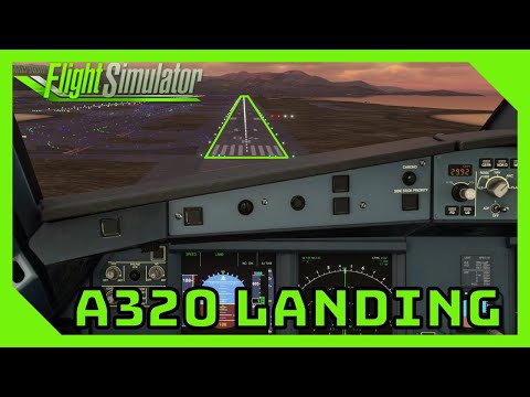 A320 Visual Landing Using PAPI Lights | Microsoft Flight Simulator | Default A320neo | A320NEO