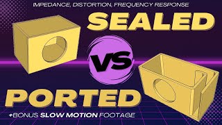 Sealed vs ported - objective comparison (+slow motion footage)