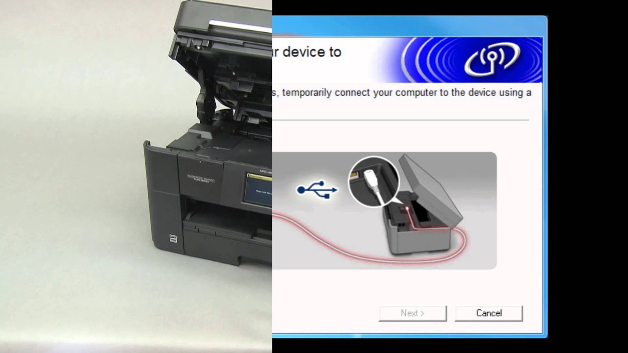 Wireless Setup using a USB cable [Brother Global Support] YouTube