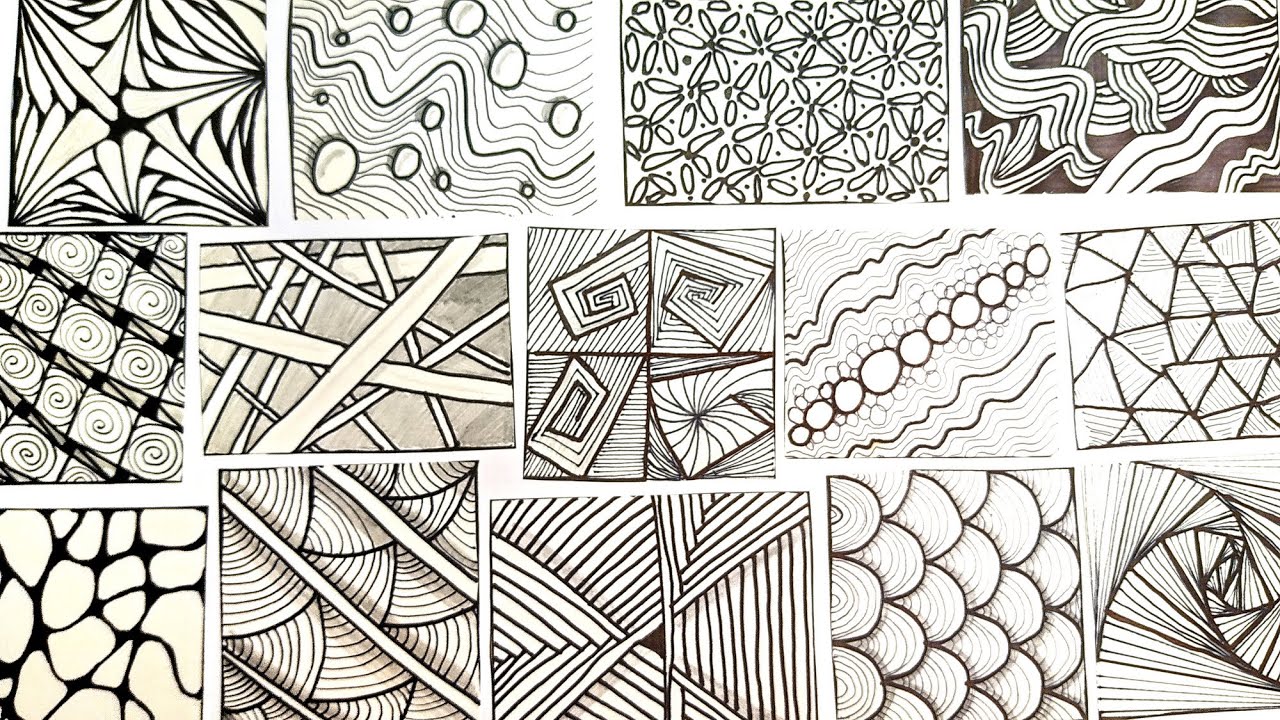 10+ Zentangle Patterns and Doodles Ideas - Easy Drawing Tutorial ...