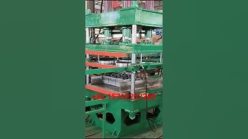 Two working layers rubber floor tiles vulcanizing press