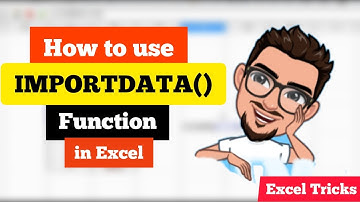 How do I use IMPORTDATA() function in Google spreadsheet | Excel Formulas and Functions | English |