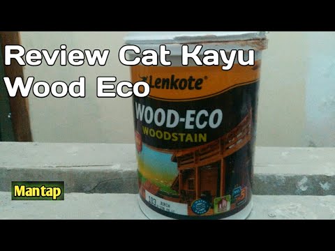 Review Cat  Kayu  Wood Eco Campuran Air  YouTube
