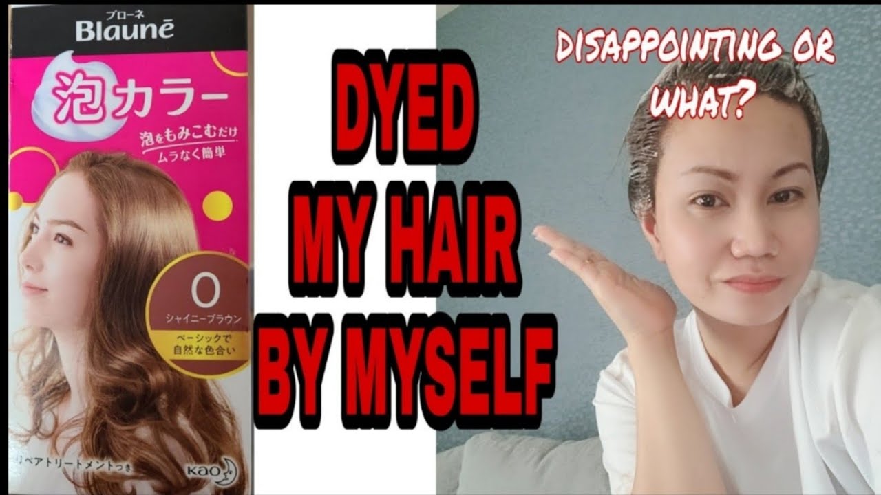 [JAPAN]BLAUNE FOAM HAIR COLOR DYED MY HAIR BY MYSELF