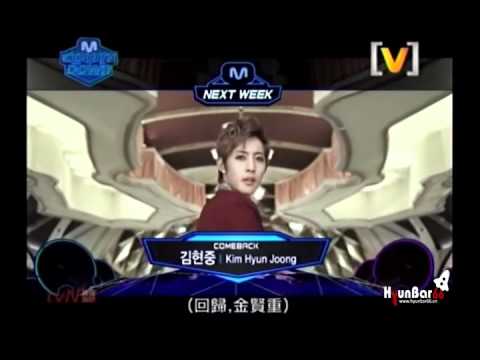 SUE@Hyunbar 111125 V韓國McountDown 回歸預告 金賢重 Lucky Guy