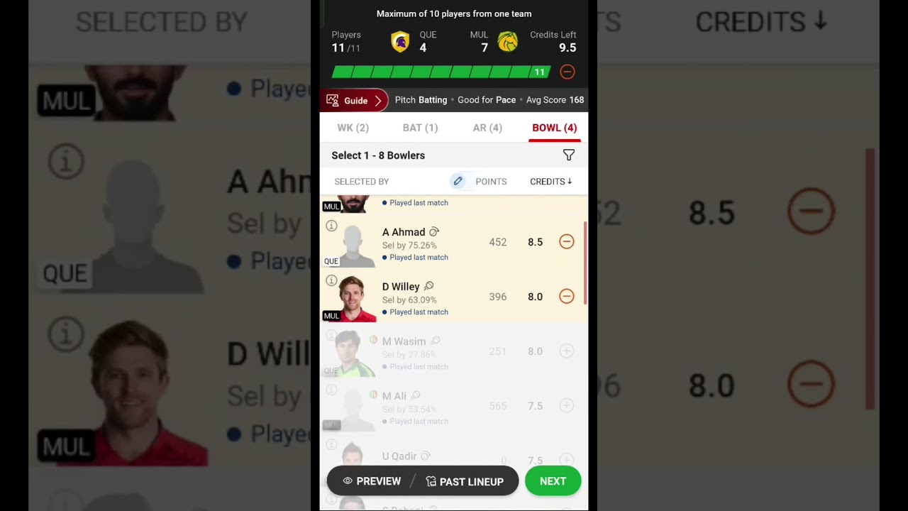 QUE vs MUL Dream11 Prediction | Super League T20 | Fantasy Sports | Pick Up Fast