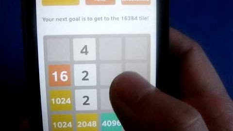 2048 game accomplished 16384