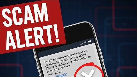 STOP! Did You Get This Mobile Bill Scam Text? (Update Payment Link DANGER)