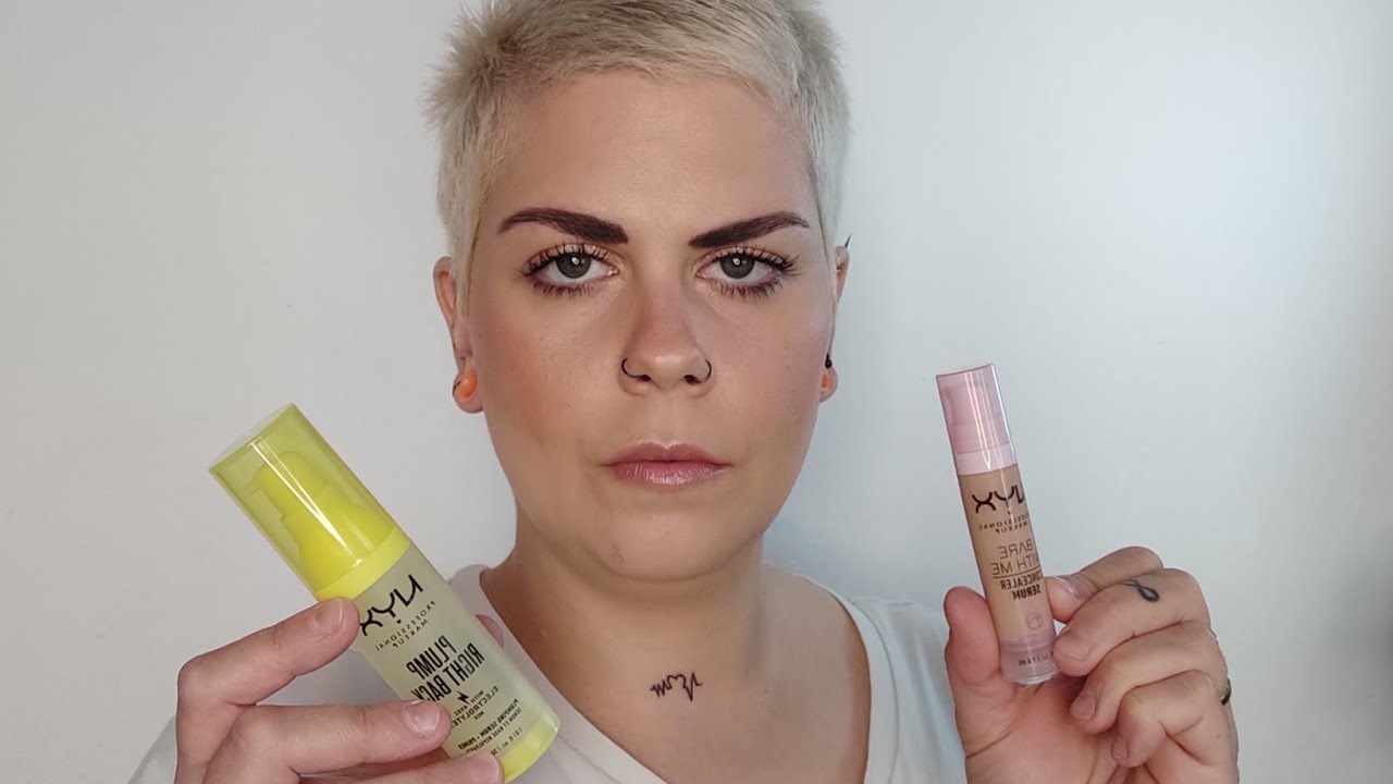 Nuevo Corrector CONCEALER SERUM BARE WITH ME de Nyx y Sérum PLUMP RIGHT BACK de Nyx