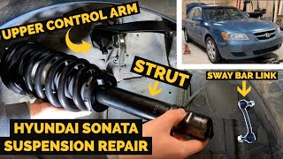 Hyundai Sonata Suspension Repair - Strut - Shock - Upper Control Arm - Sway Bar Link - Replacement