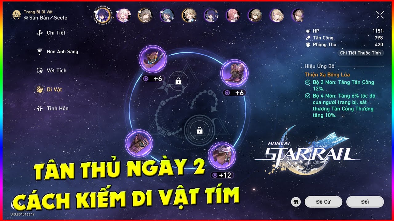 Honkai Star Rail: Hướng Dẫn Tân Thủ Ngày 2 - Cách Kiếm Full Set Di Vật