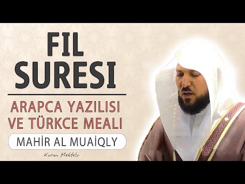 Fil suresi anlamı dinle Mahir al Muaiqly (Fil suresi arapça yazılışı okunuşu ve meali)