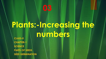 Plants | Increasing The Numbers | Class-5 | Science | Germination
