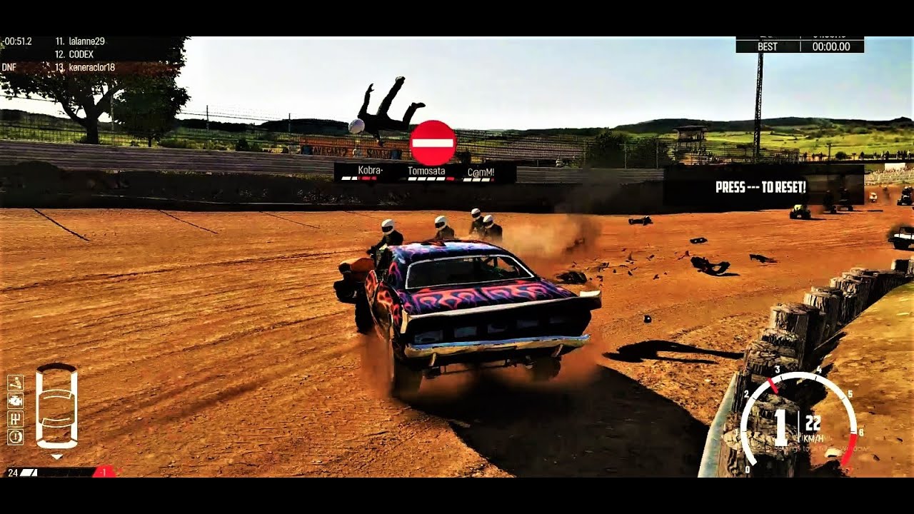How to get Wrecked by Lawn Mowers in Wreckfest (Wreckfest Compilation ...