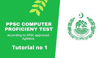PPSC Computer Proficiency Test Preparation | DEO & SCO Computer and Proficiency Test