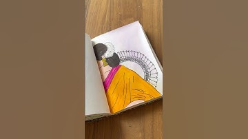 DIY artwork #shorts #saree #mandala #girl #love #painting #trending #art #video